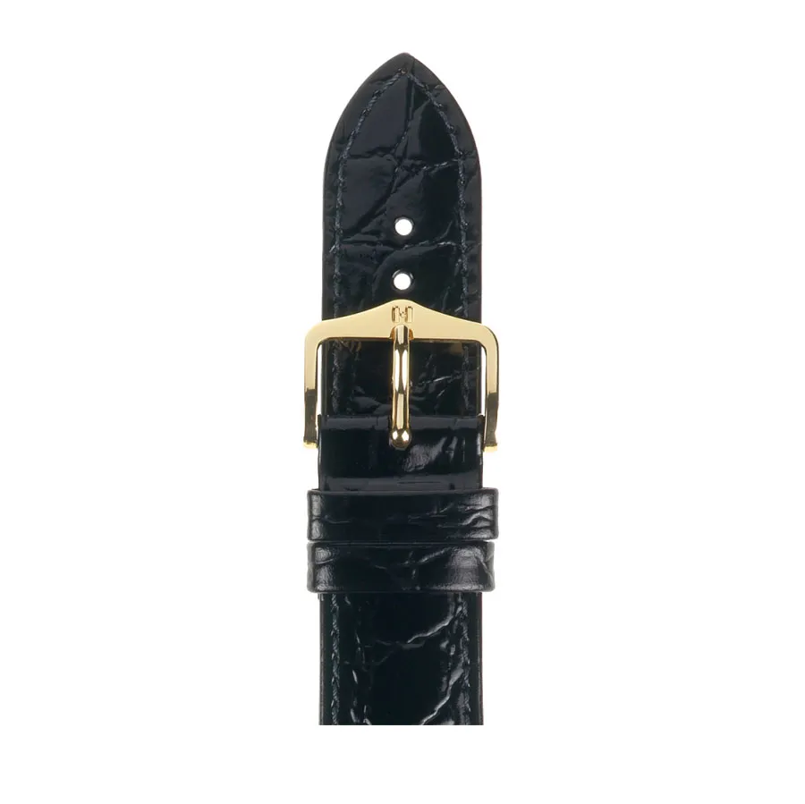 HIRSCH Ремешок 1230 28 50 10 Gold Sette Crocograin 