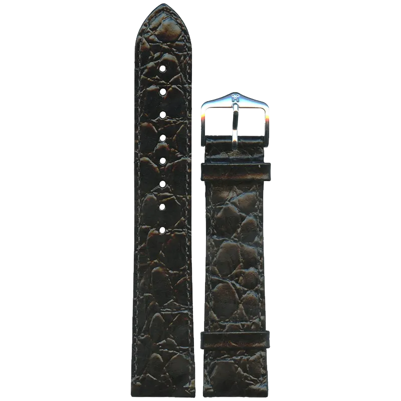 HIRSCH Ремешок 1232 28 50 20 Silver Sette Crocograin 