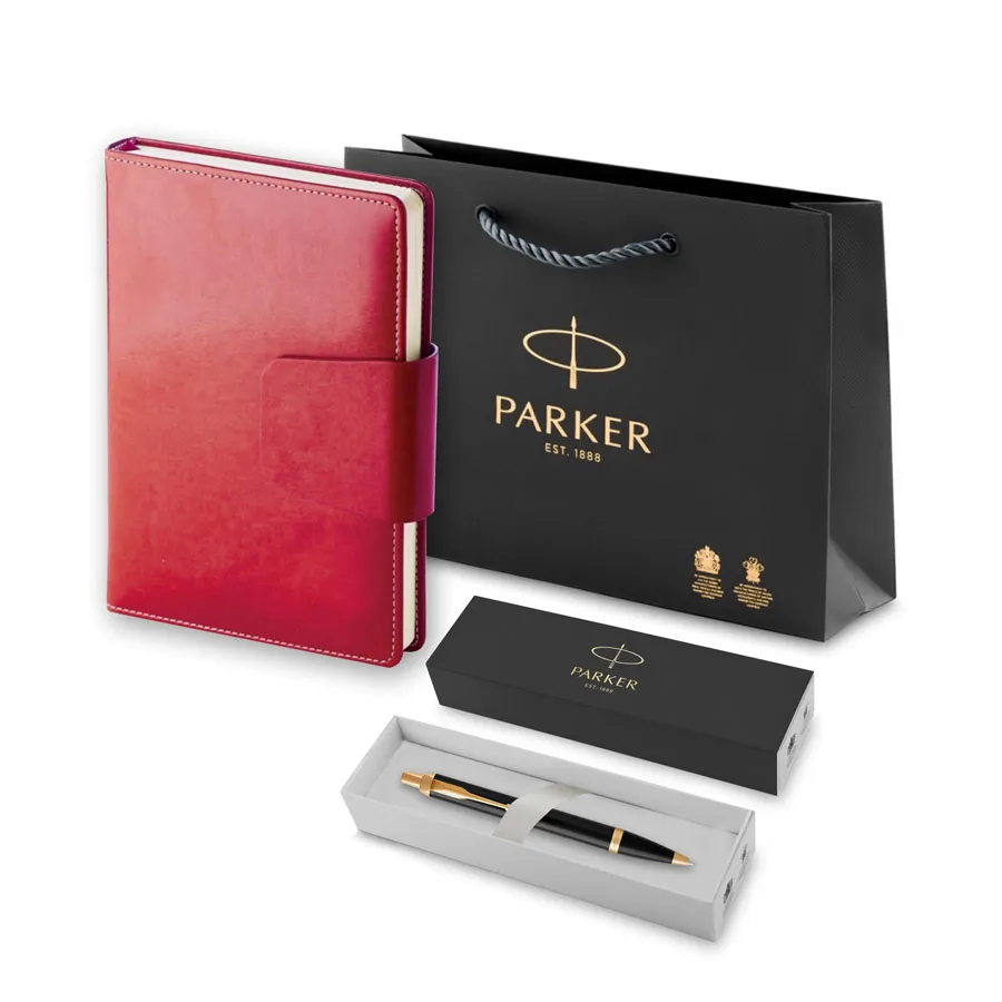 Parker Набор: Шариковая ручка IM Corel Black GT BP (1931666) + Ежедневник красн.недат (1933352_041666)  Фото 4